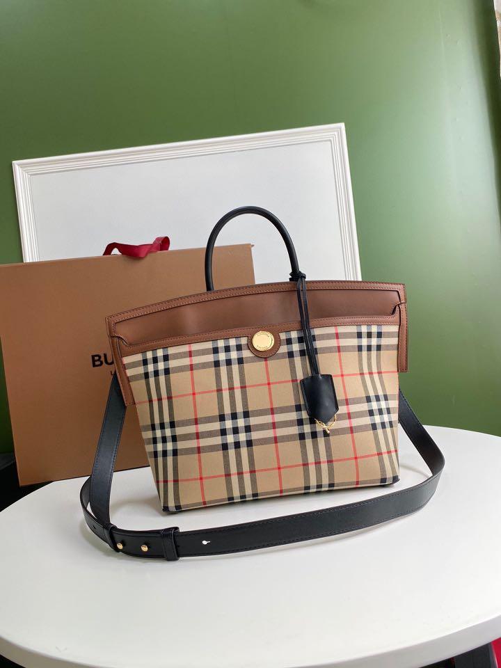 Burberry handbag brown clearance