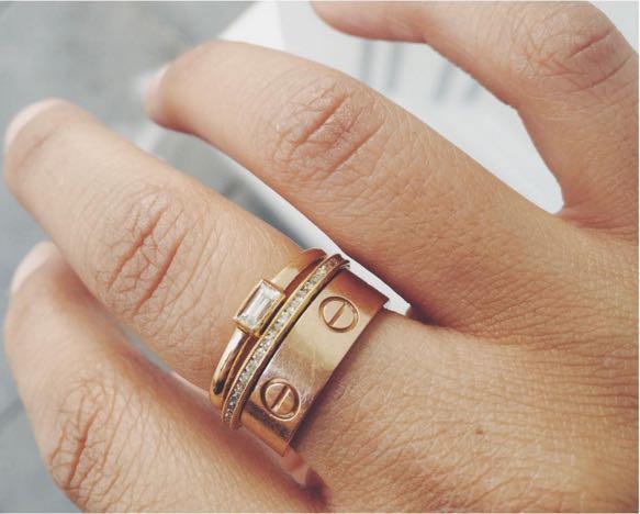 Chunky rose new arrivals gold ring
