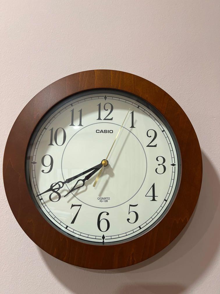 Casio wall clock, Furniture & Home Living, Home Decor, Clocks on Carousell