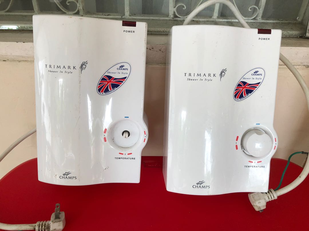 Lot of 2 Champs Trimark 3.5 kw Singlepoint Water Heater (White), TV