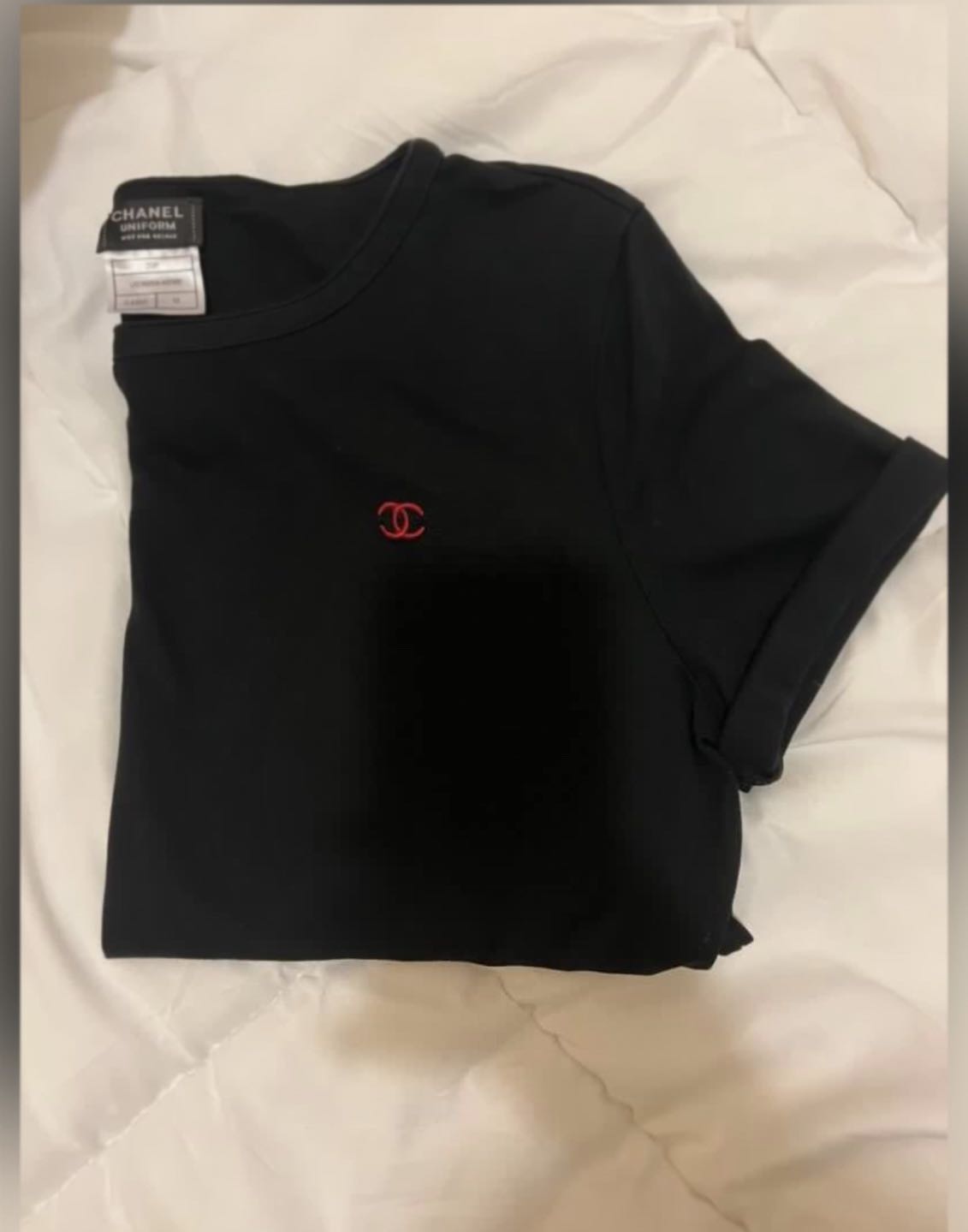 CHANEL UNIFORM T SHIRT SIZE S 32-34 