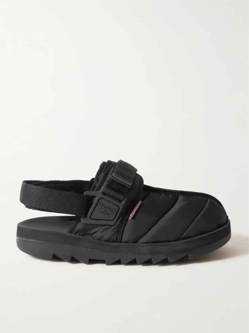 CHEAPEST Reebok Beatnik Primaloft Quilted Shell Clogs All Black