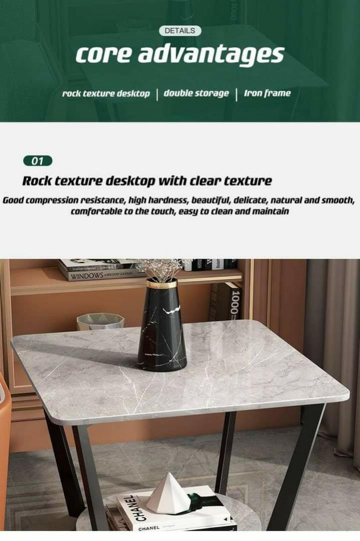 CLASSY STYLES MARBLE SIDED-TABLE (Category: Tables & Sets) located in Manila. Submitted by minidivisoria (Listing ID 1173113140, Image 2). Description: PRICE: 1650php CLASSY STYLES MARBLE SIDED-TABLE Dimensions: 50cm Length 50cm Width 50cm Height 📌material-particle board laminated wood 📌Countertop material-fire board 📌disassembled with manual —————————————————————————-.