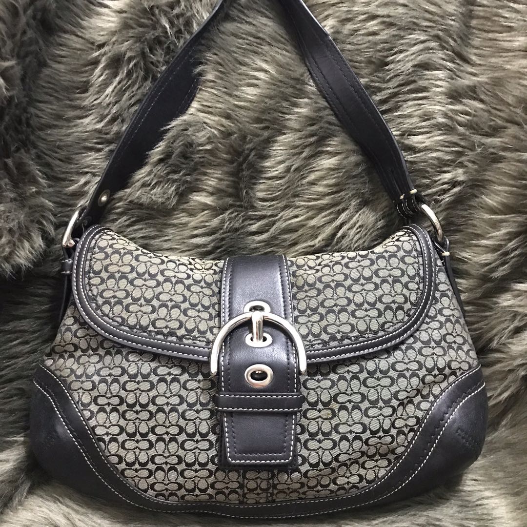 Buy Coach Grey & Black Handbag - Handbags for Women 1128130 | Myntra
