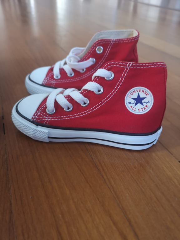 Converse All Star Infants Baby Toddlers Shoes Size 6 Red 7J232