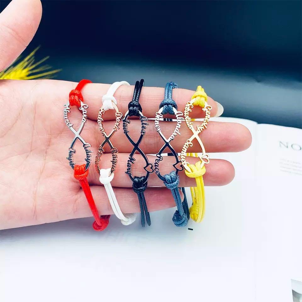Customized cheap infinity bracelet