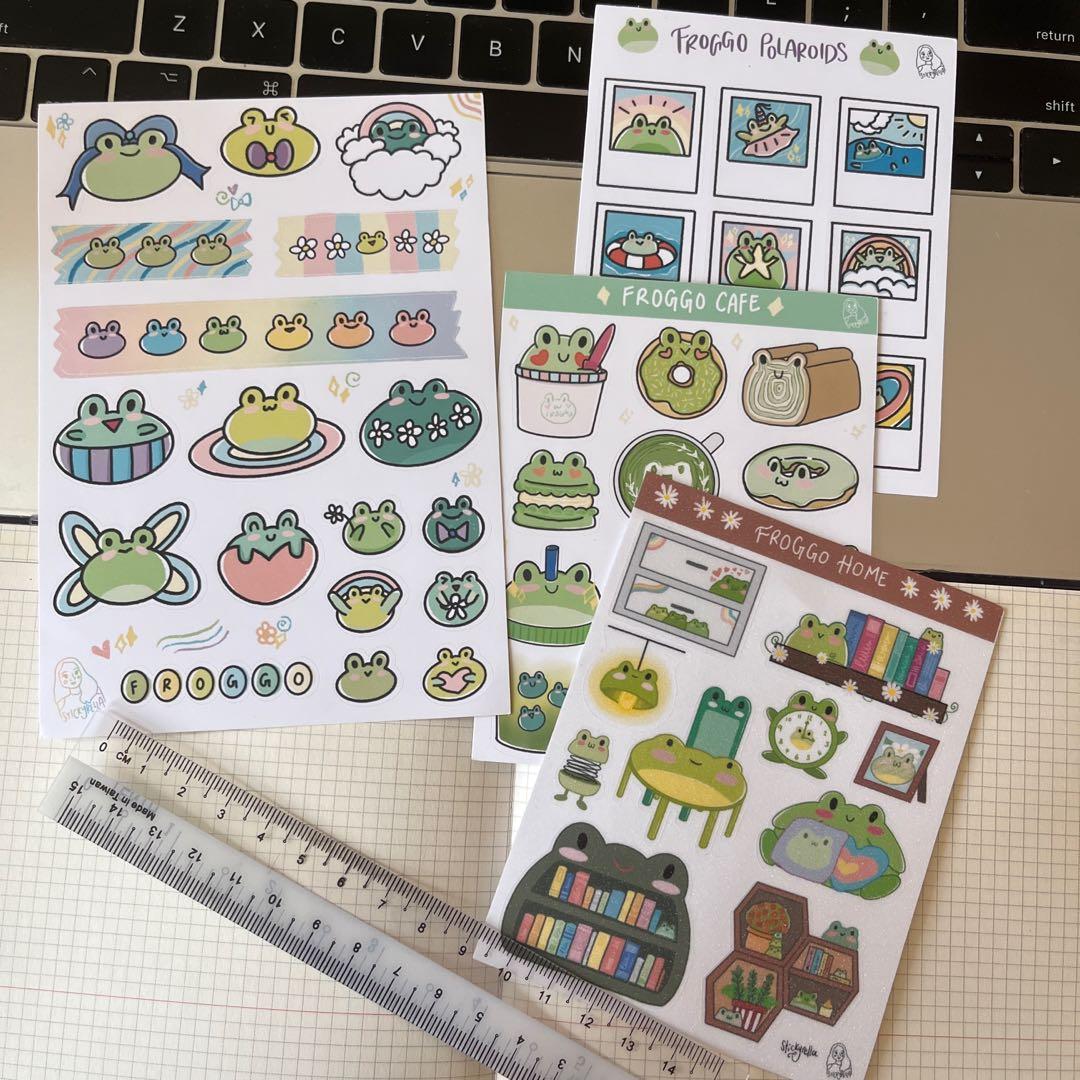 aesthetic cute bujo stickers journalling, Hobbies & Toys, Stationery &  Craft, Stationery & School Supplies on Carousell