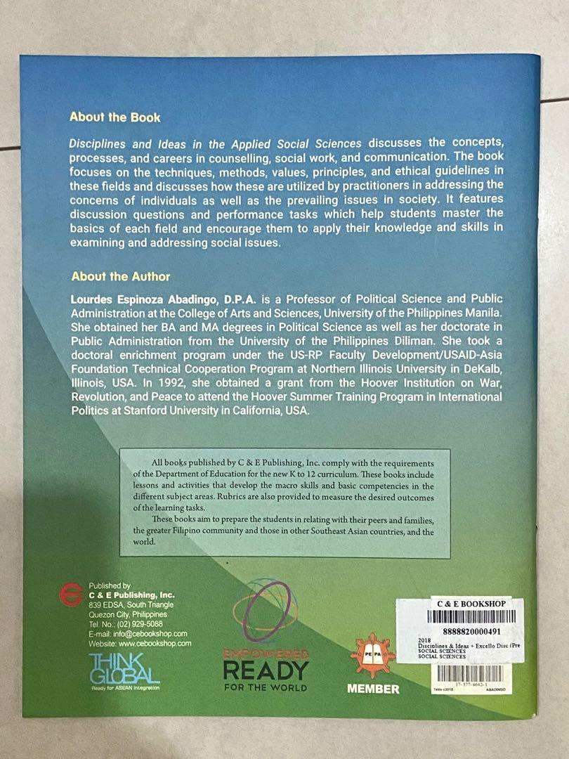 Disciplines and Ideas in the Applied Social Sciences for SHS by ...