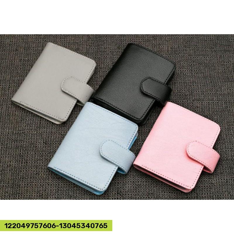 Dompet kartu model lipat ukuran mini lucu ada 14 slot kartu, Fesyen