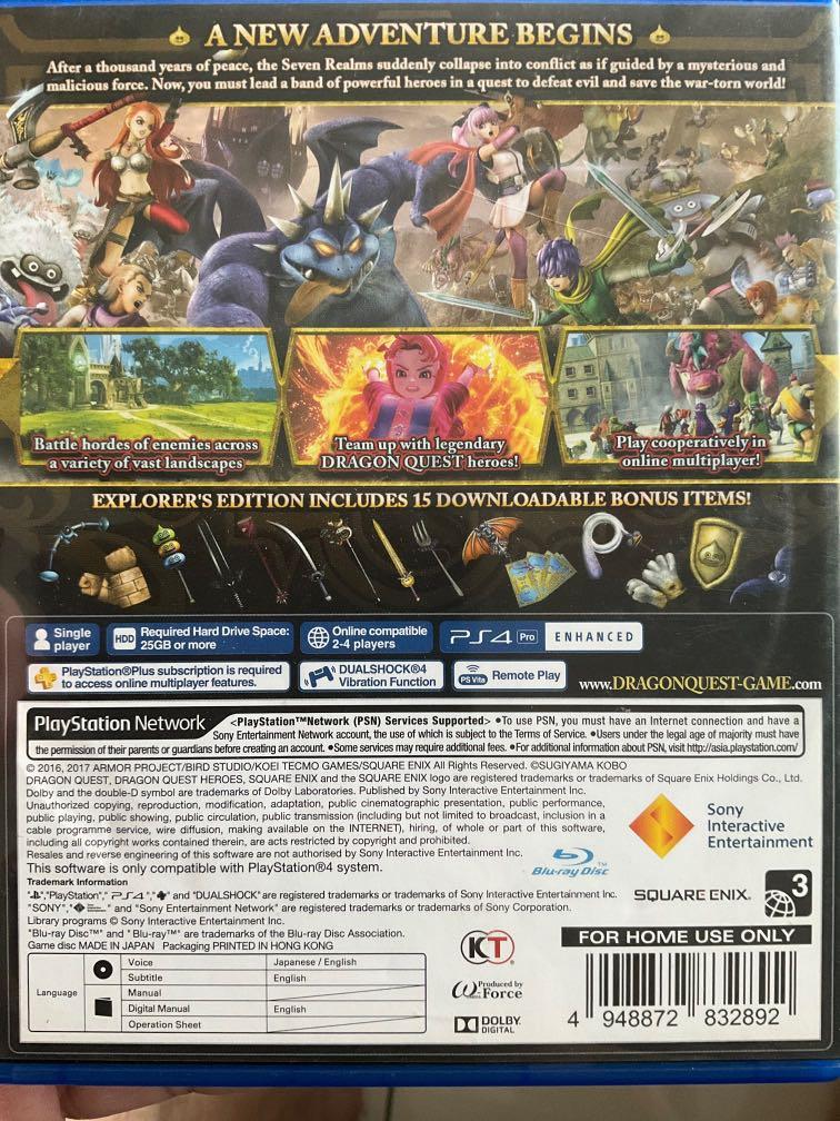 Dragon quest heroes 2 ps vita english hotsell