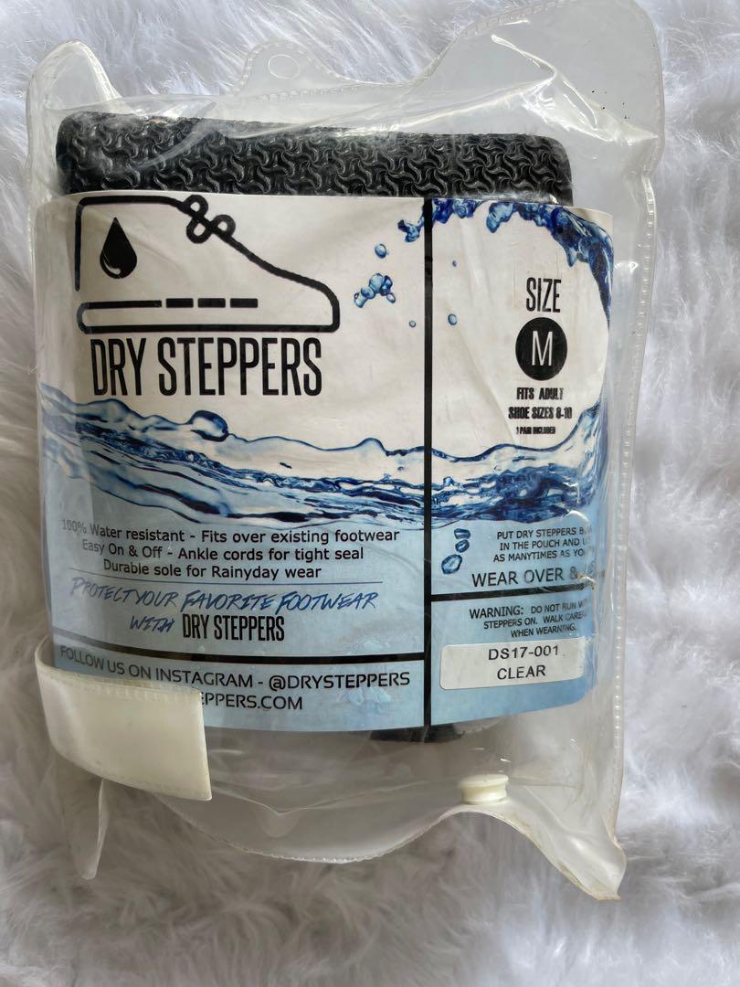 Dry Steppers Footwear Protection (Category: Shoe inserts & accessories) located in Makati City. Submitted by kojicavanaugh (Listing ID 1173042068, Image 2). Description: - 800 EACH - Purchased from the US - Protect shoes from the rain, mud, etc - Fits size 8-9 (Men).