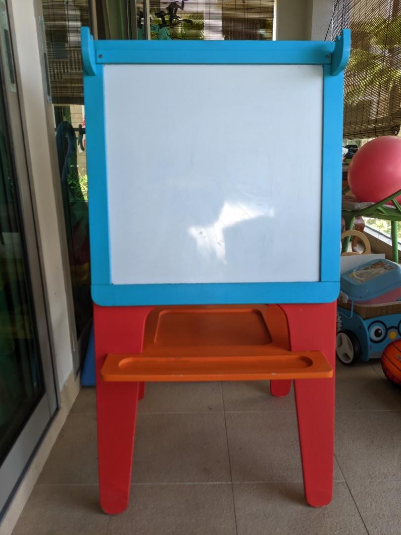 ELC wooden easel for children whiteboard chalkboard, Hobbies & Toys