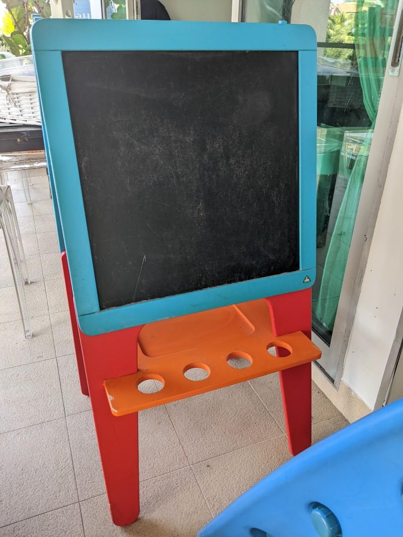 ELC wooden easel for children whiteboard chalkboard, Hobbies & Toys