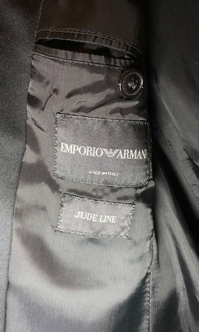 Emporio Armani Jude Line Blazer Black, Men's Fashion, Tops & Sets ...
