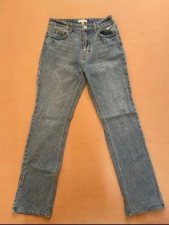 EU36 H&M Straight High Split Jeans