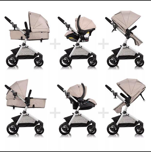 Evenflo Travel System Stroller Pivot EV0179 EFGY Sandstone