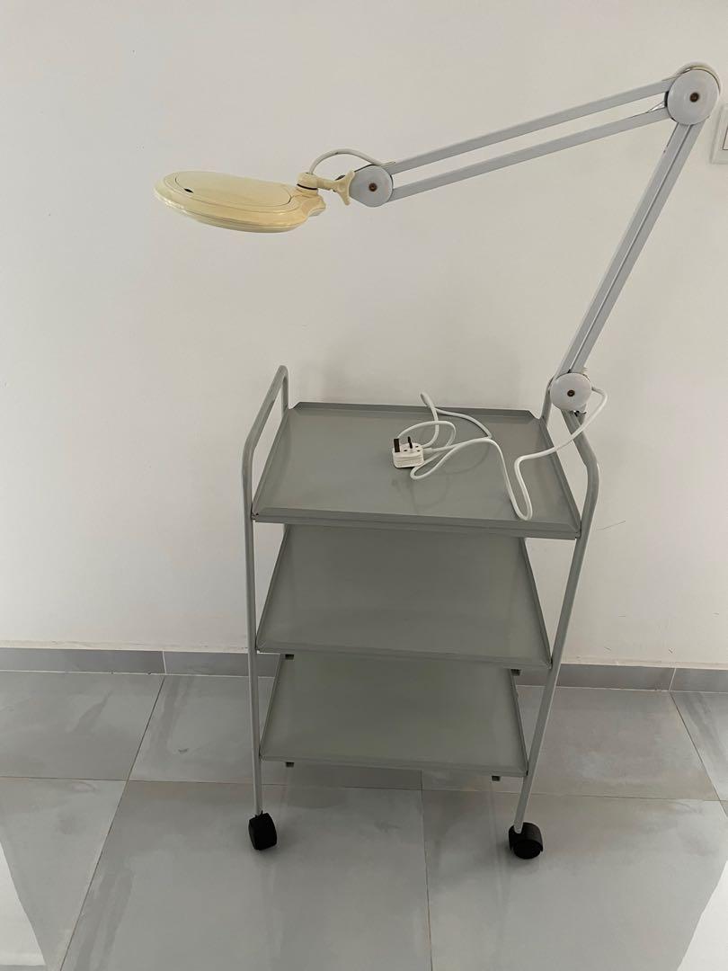 Facial light/ magnifying glass/ facial tray, Furniture & Home Living