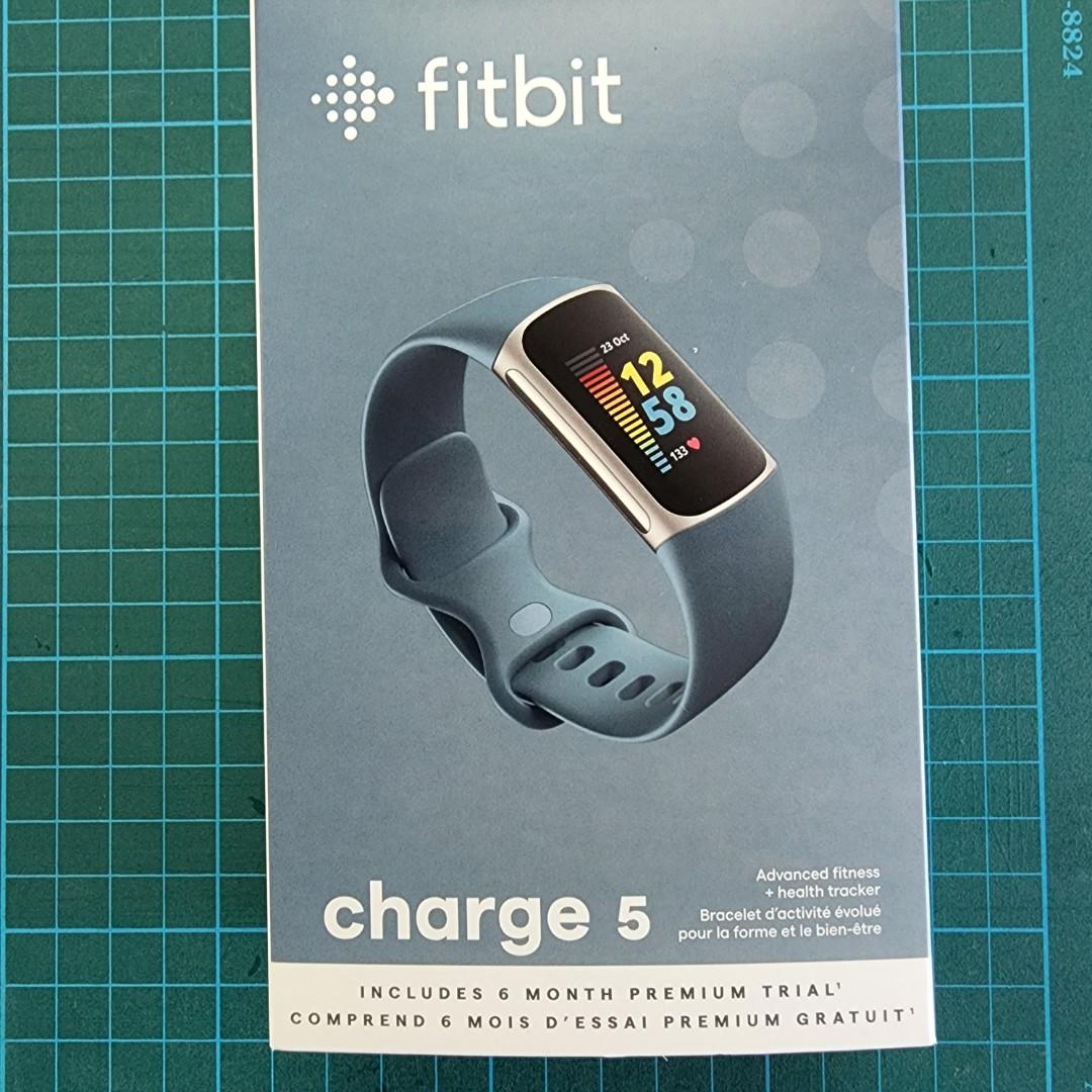 Fitbit Charge 5 Steel Blue Platinum, Mobile Phones & Gadgets, Wearables