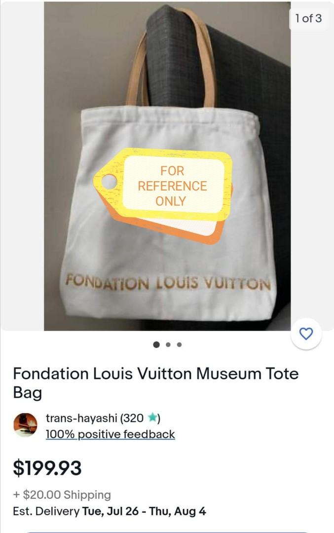 fondation louis vuitton tote bag, Luxury, Bags & Wallets on Carousell