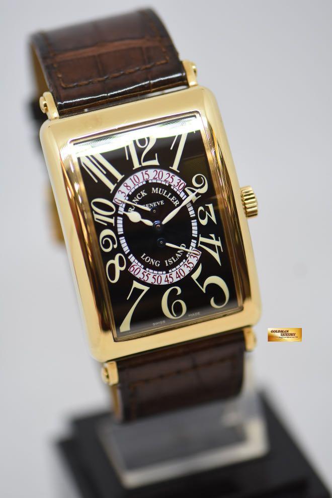 FRANCK MULLER LONG ISLAND BiRETRO SECONDS 18K YELLOW GOLD MEN S