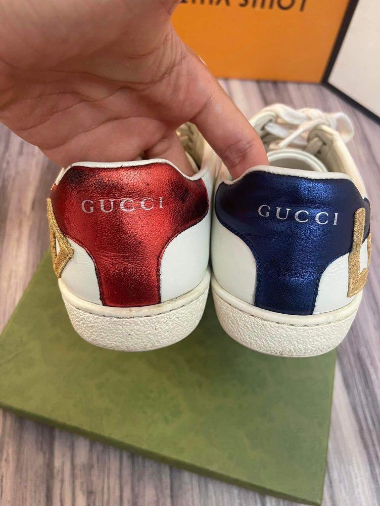 Gucci Ace Embroidered Love (W), Luxury, Sneakers & Footwear on Carousell