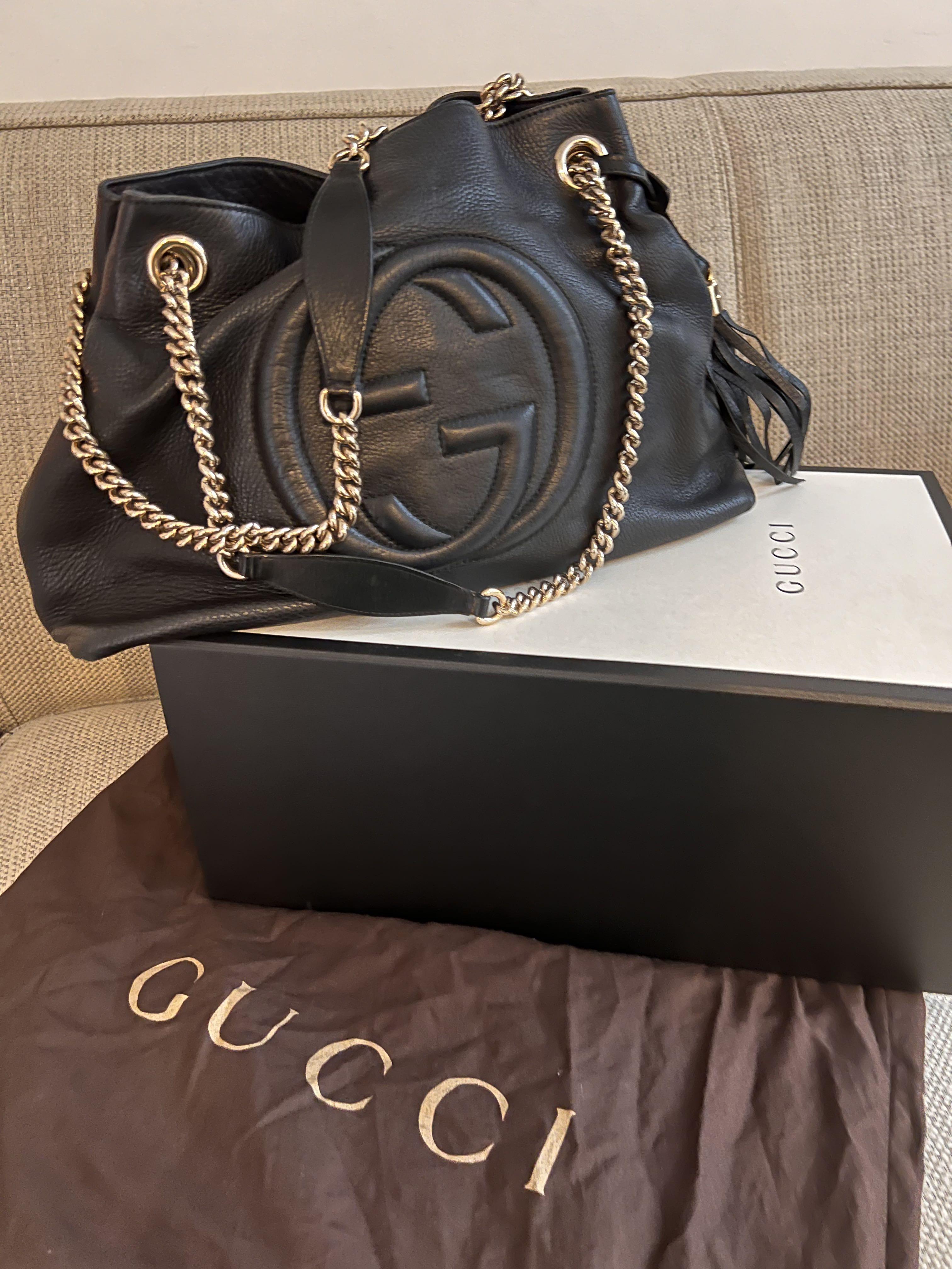 Gucci double chain bag sales