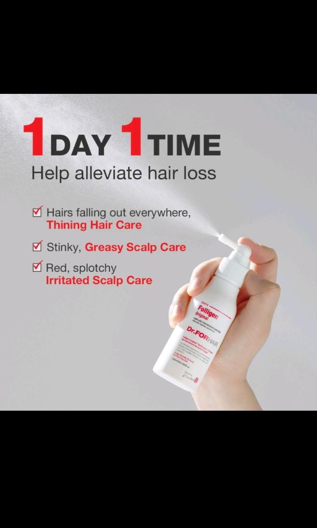 Hair tonic (Dr For Hair- folligen tonic), Beauty & Personal Care, Hair on  Carousell