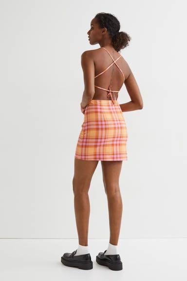H&m sales tartan dress