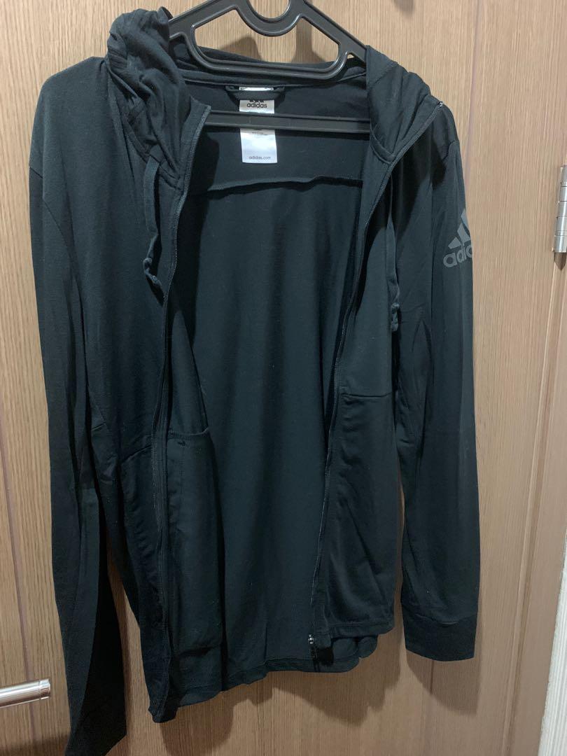 Jaket Adidas Climalite Black sport jacket running unisex original