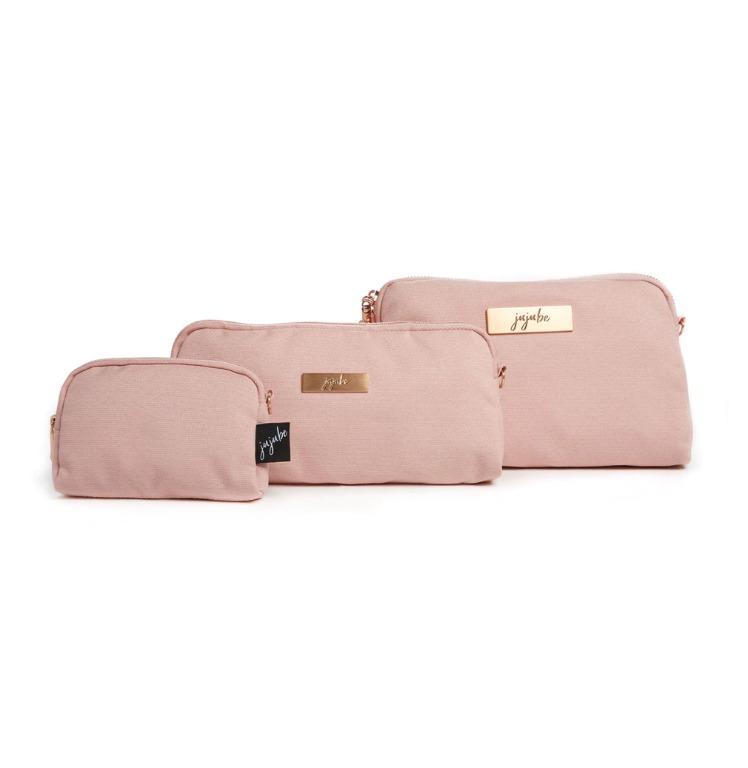 Jujube Be Set Blush (Category: Diaper Bags & Wetbags) located in Makati City. Submitted by chaitealover (Listing ID 1173050228, Image 2). Description: Get ready to take your organization skills to the next level. This set includes three mini bags that you can use to organize your diaper bag or as standalone bags. When you pack with Be Set, you’ll never have to dig around the bottom of your bag for small items again. The set comes with two detacha