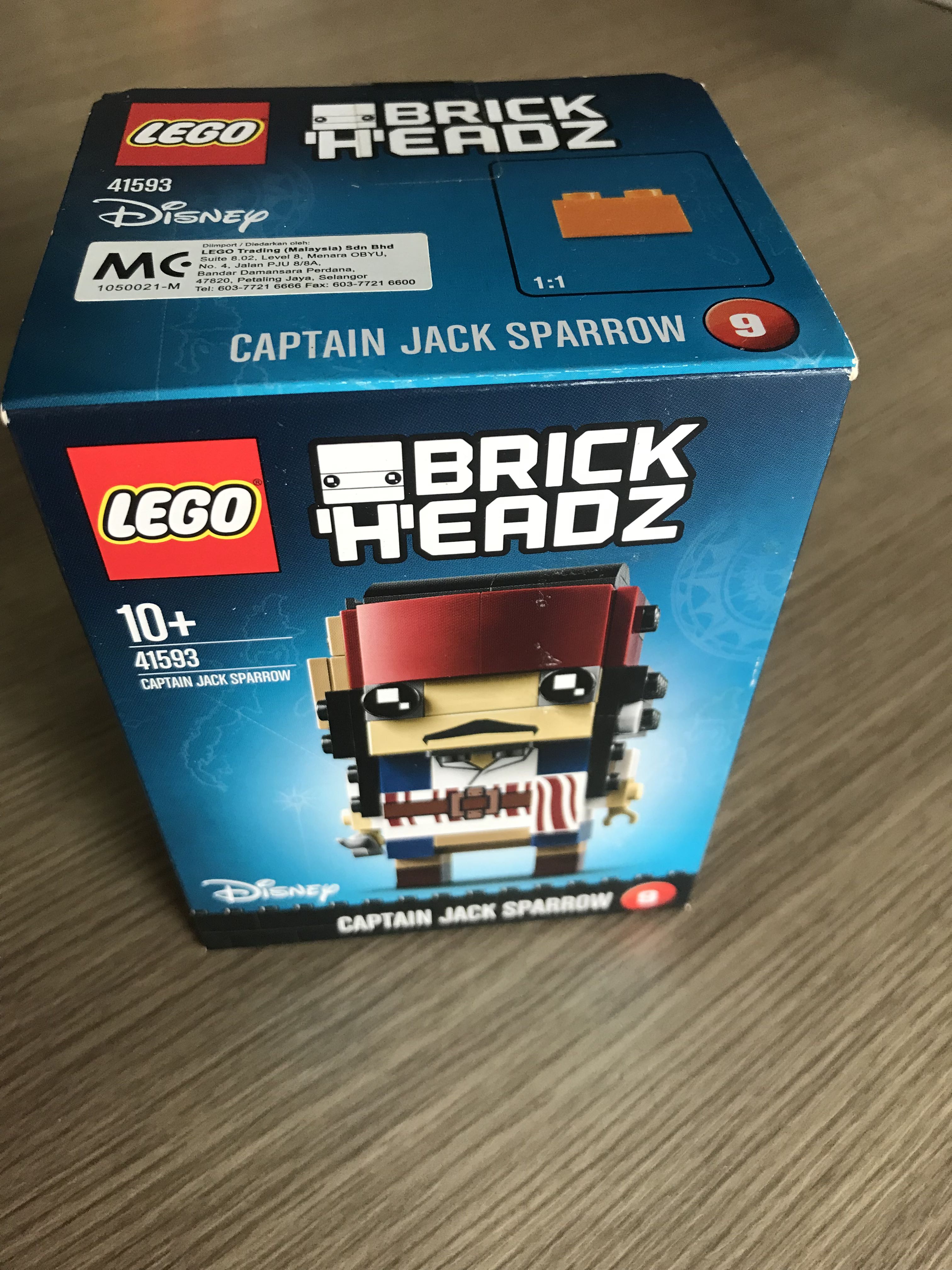 LEGO Brickheadz 41593 Captain Jack Sparrow Hobbies Toys Toys