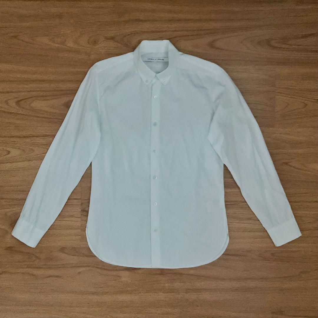 Lemaire x Uniqlo White Poplin Button Down Shirt, Men's Fashion, Tops   Sets, Formal Shirts on Carousell