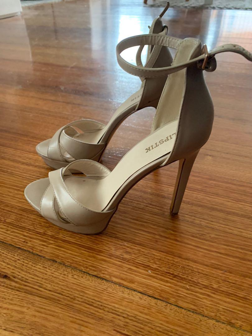 Lipstick nude heels Women s Fashion Shoes on Carousell