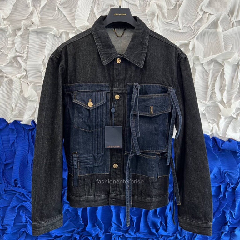 Louis Vuitton Karakoram Denim Jacket BLACK. Size 50