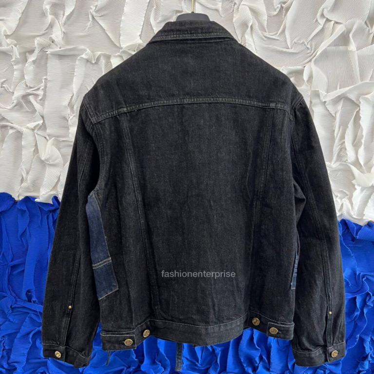 Louis Vuitton Karakoram Denim Jacket BLACK. Size 46