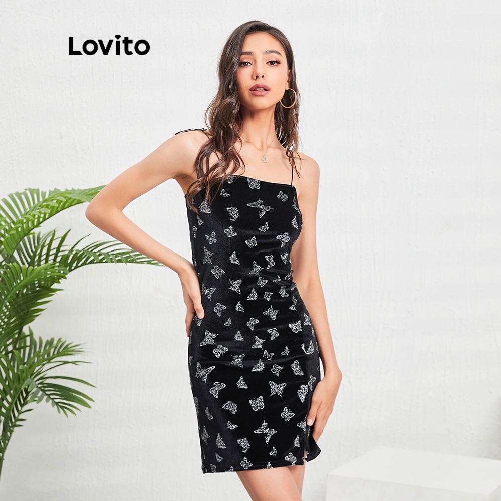 Velvet butterfly dress sales
