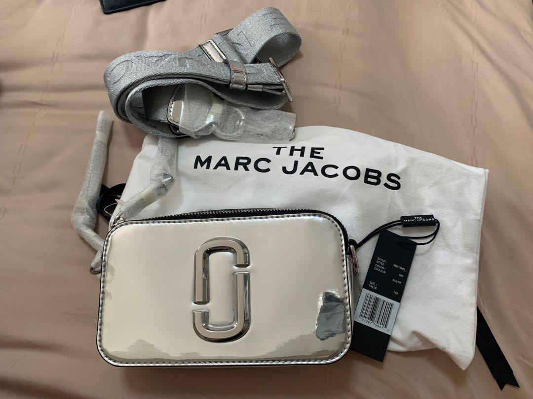 Marc jacobs snapshot bag silver online
