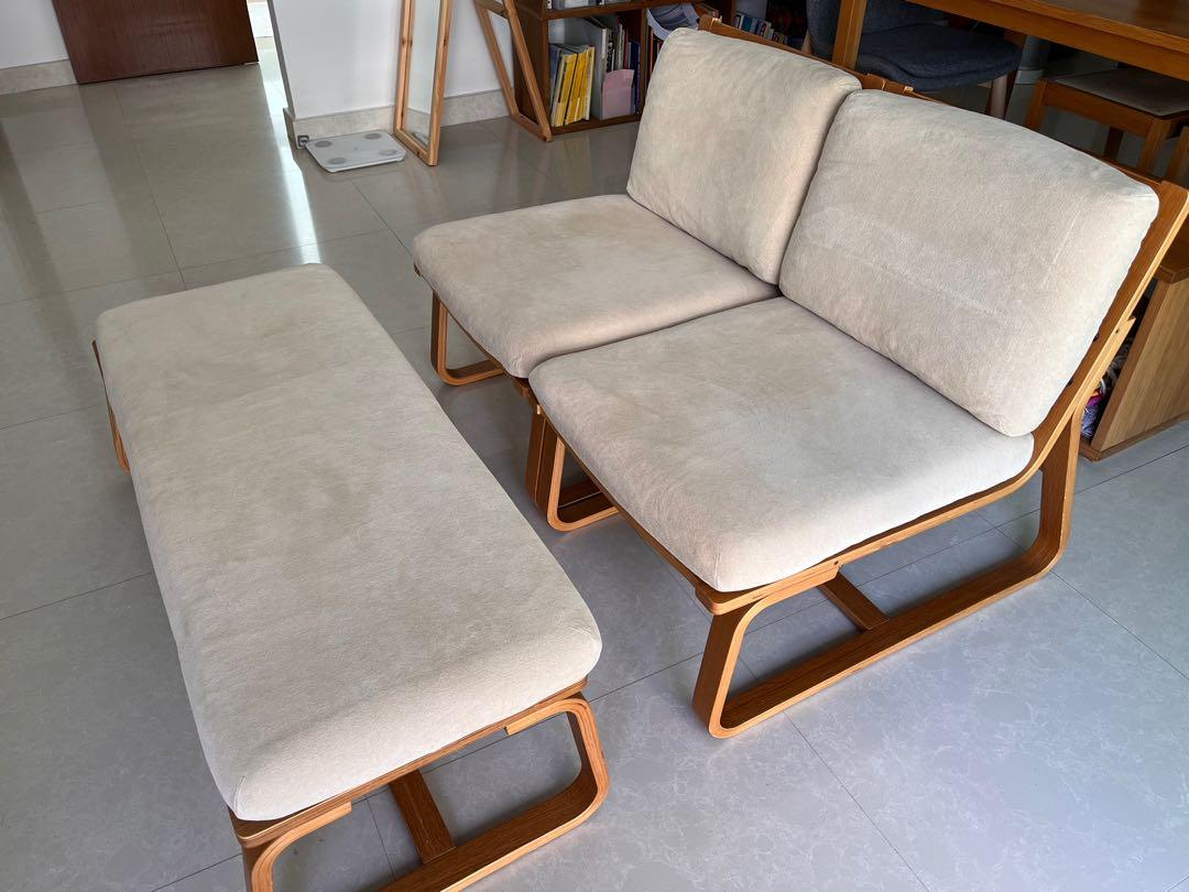 Muji Living dining sofa chair and bench, Furniture & Home Living