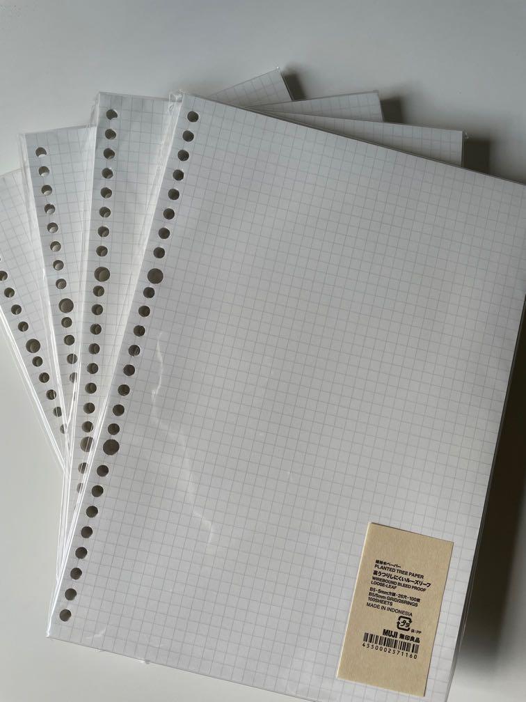 MUJI looseleaf paper B5 5mm, Hobbies & Toys, Stationery & Craft