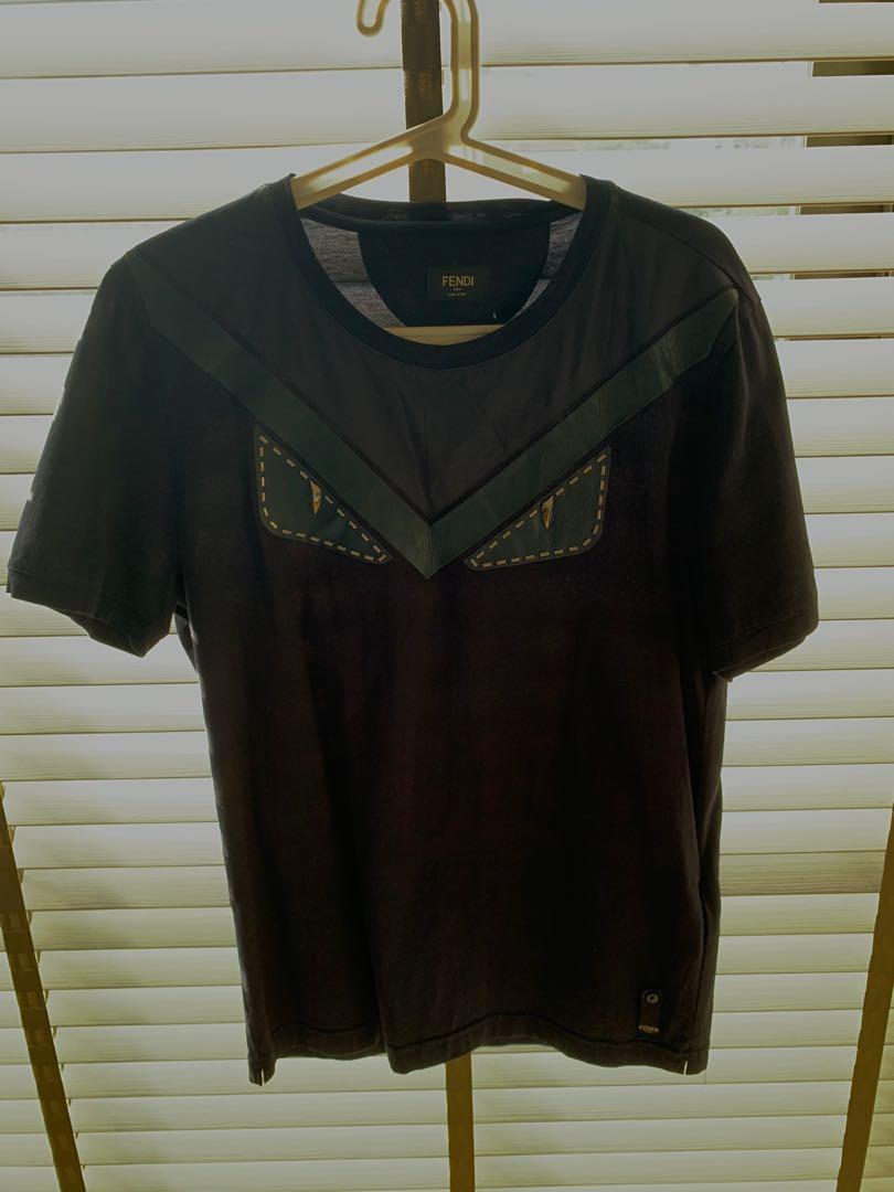 navy blue fendi t shirt