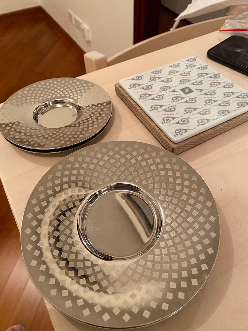 Nespresso Saucers, 傢俬＆家居, 廚具和餐具, 茶具配件 Carousell