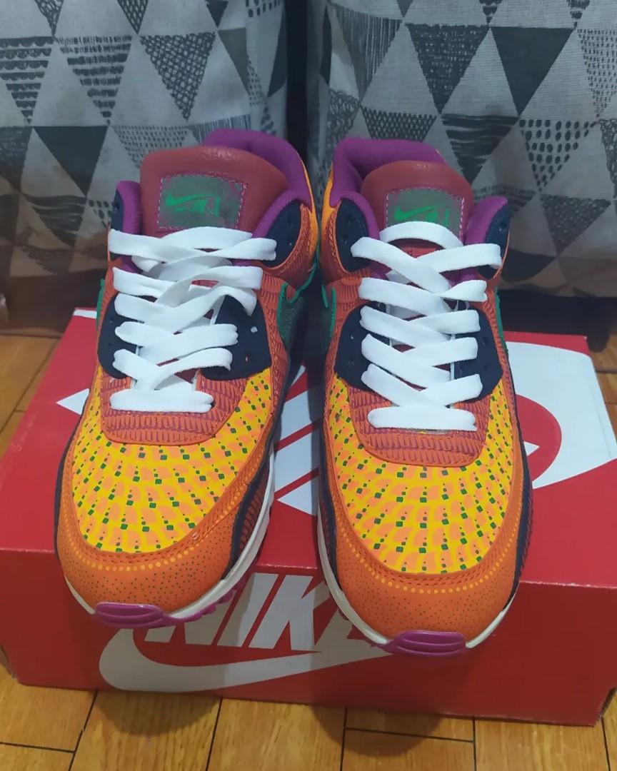 Nike Air Max 90 Dia de los Muertos DC5154-458 US 8.5, Fesyen Pria, Sepatu ,  Sneakers di Carousell