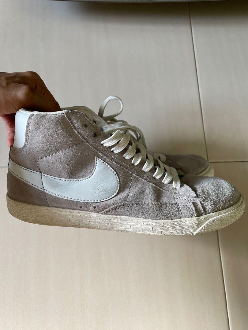 Nike blazer hotsell grey suede
