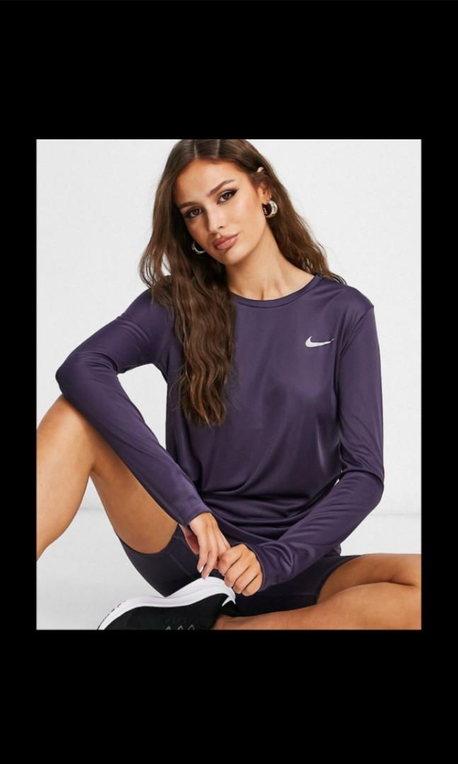 Purple running hotsell top