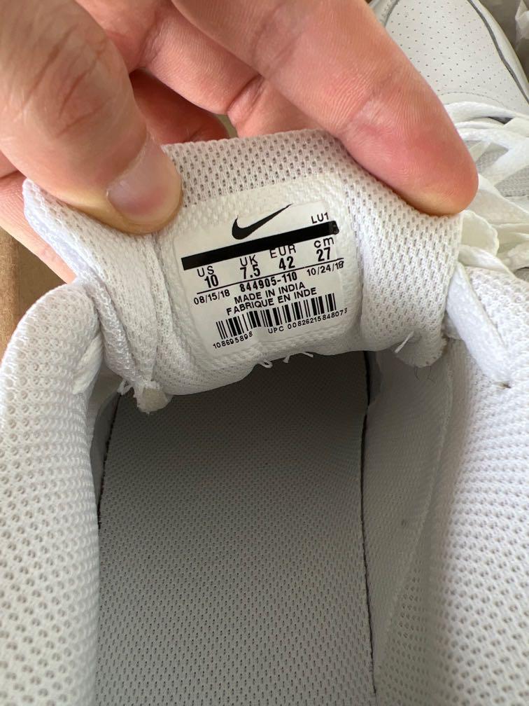 nike knit shoes white