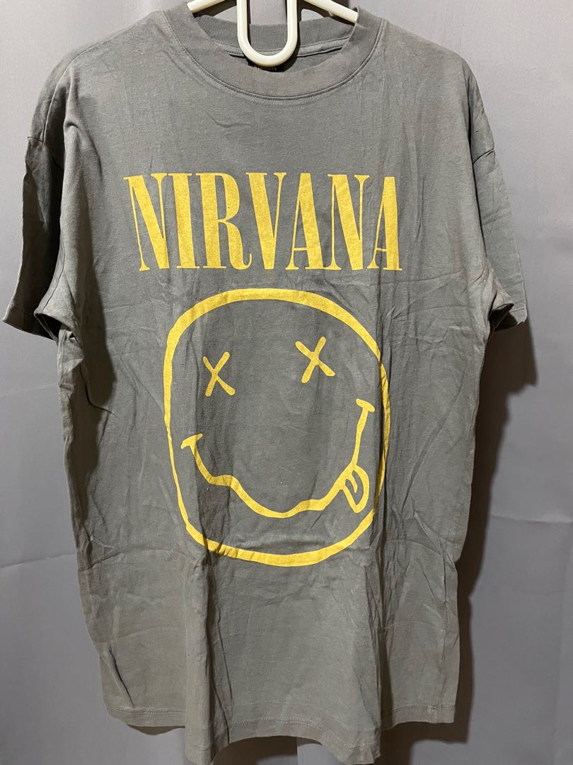 Nirvana official Merch, Men's Fashion, Tops & Sets, Tshirts & Polo ...