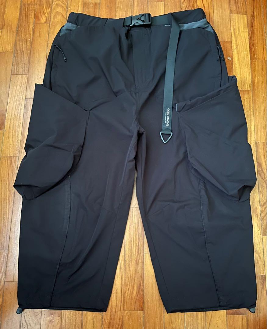 Octo Gambol Lunular-shaped Cargo Pants (Black), Men's Fashion, Bottoms ...