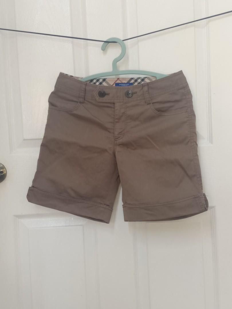 Original Burberry Brown Shorts (Pre-loved) (Category: Shorts) located in Quezon City. Submitted by dalgidalgi26 (Listing ID 1172986008, Image 1). Description: Bought straight from the physical store a few years back. Worn once or twice only. As this is pre-loved, please do manage expectations in case there are loose threads/discolorations/creases, you can message me for more photos or a GDrive link for a video for condition. Rfs: Decluttering Siz