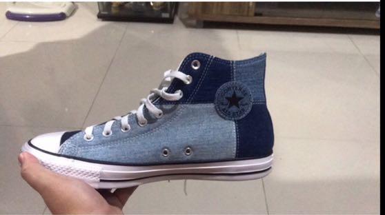 ORIGINAL CONVERSE CHUCK TAYLOR ALL STAR size 45 UPCYCLED DARK DENIM Hi 168843C MALE no 45