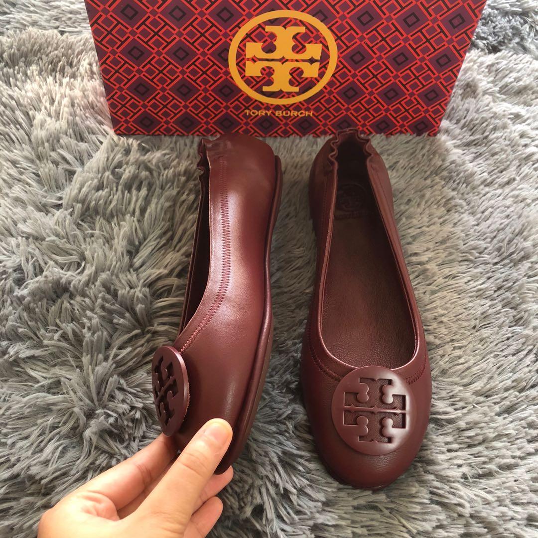 Original Tory Burch Flats Maroon